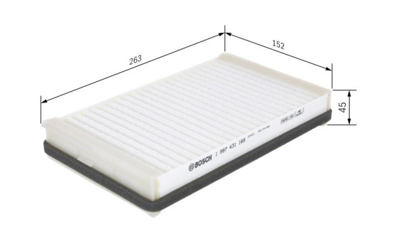 Filter, interior air M1169 Bosch