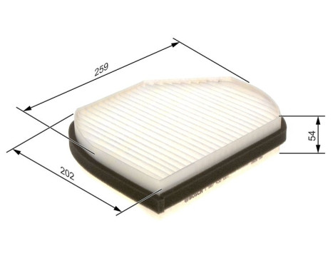Filter, interior air M2001 Bosch, Image 9