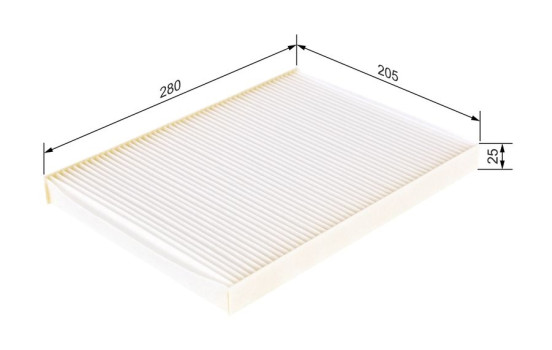 Filter, interior air M2012 Bosch, Image 5