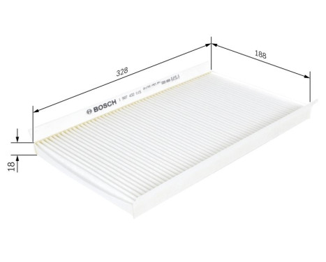 Filter, interior air M2015 Bosch, Image 9