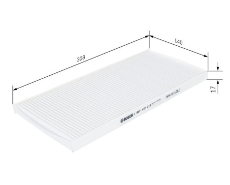Filter, interior air M2019 Bosch, Image 9