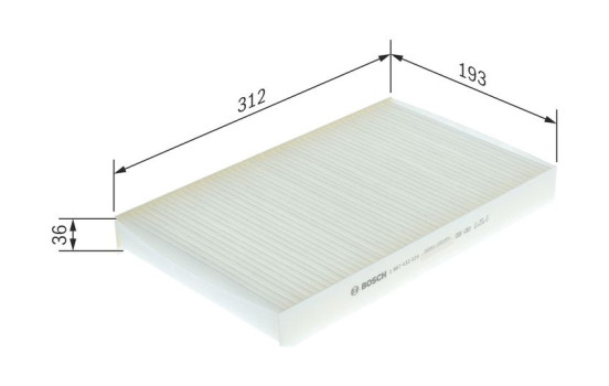 Filter, interior air M2024 Bosch, Image 9