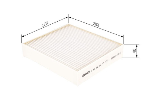 Filter, interior air M2034 Bosch, Image 10