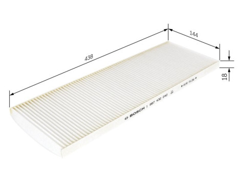 Filter, interior air M2042 Bosch, Image 9