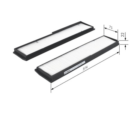 Filter, interior air M2051 Bosch, Image 10