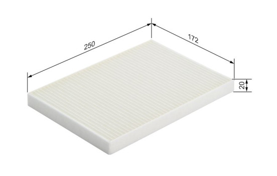 Filter, interior air M2055 Bosch, Image 5