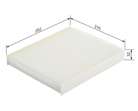 Filter, interior air M2057 Bosch, Image 9