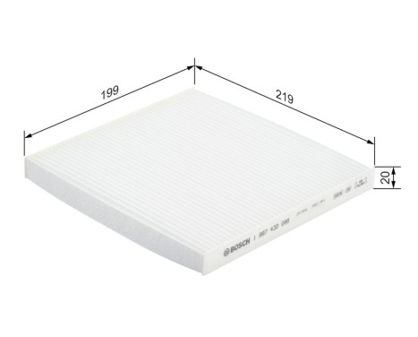 Filter, interior air M2088 Bosch, Image 5