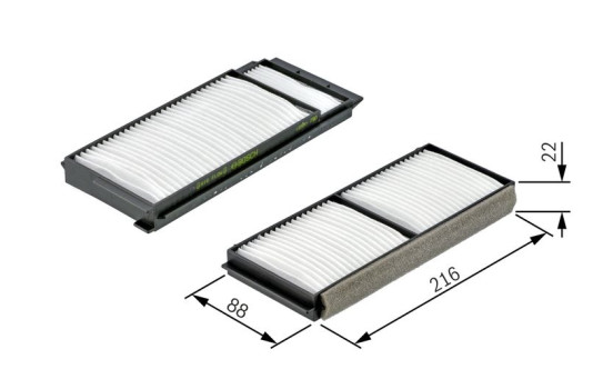 Filter, interior air M2163 Bosch, Image 5