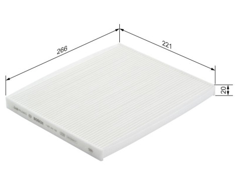 Filter, interior air M2188 Bosch, Image 9