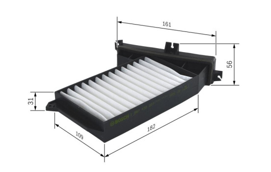 Filter, interior air M2207 Bosch, Image 9