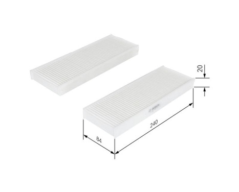 Filter, interior air M5033 Bosch, Image 9