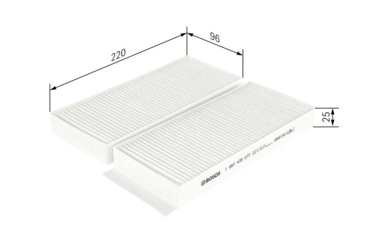 Filter, interior air M5077 Bosch, Image 5