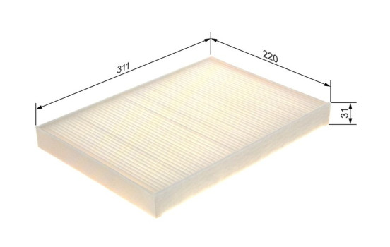 Filter, interior air M5105 Bosch, Image 7