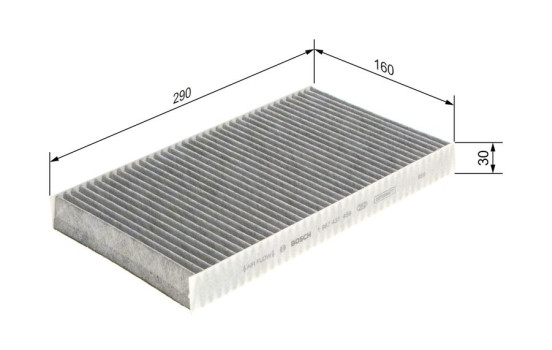 Filter, interior air R1459 Bosch, Image 8