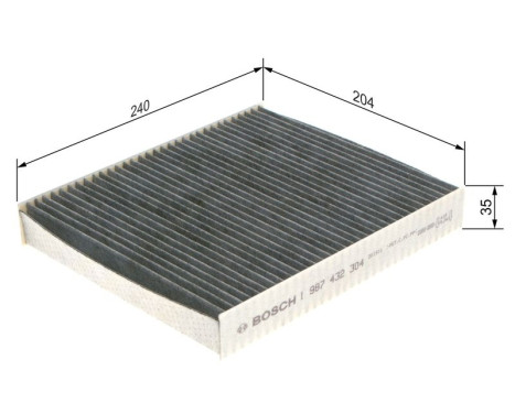 Filter, interior air R2304 Bosch, Image 9