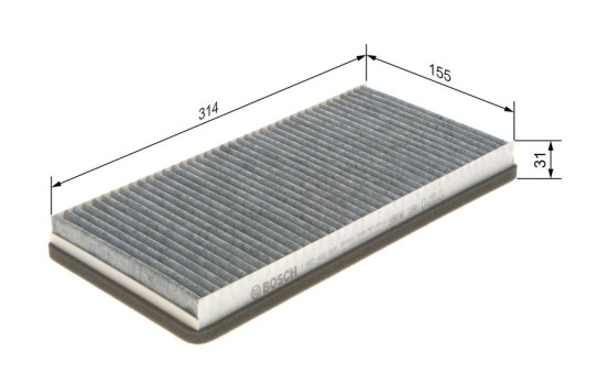 Filter, interior air R2307 Bosch, Image 8