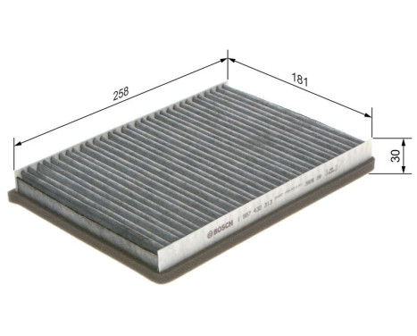 Filter, interior air R2313 Bosch, Image 9
