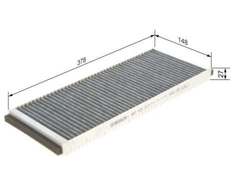 Filter, interior air R2317 Bosch, Image 9