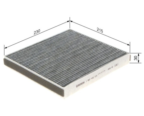 Filter, interior air R2319 Bosch, Image 9