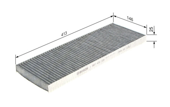 Filter, interior air R2330 Bosch, Image 9