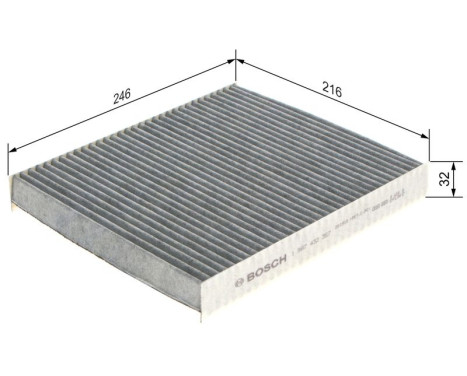Filter, interior air R2357 Bosch, Image 9