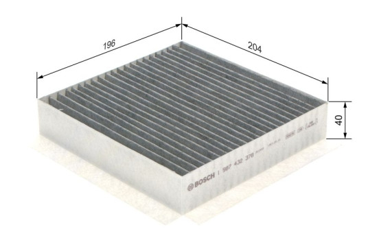 Filter, interior air R2378 Bosch, Image 9