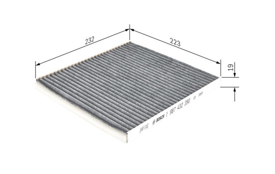 Filter, interior air R2390 Bosch, Image 5