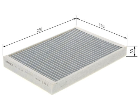 Filter, interior air R2405 Bosch, Image 9