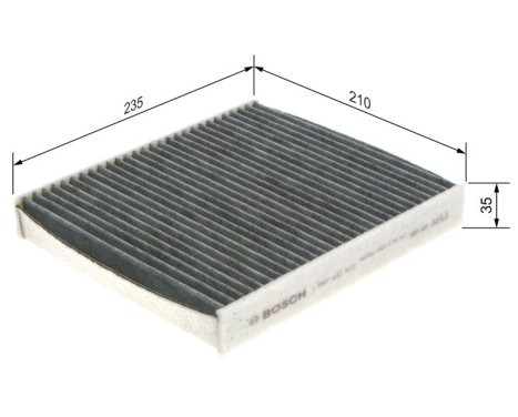 Filter, interior air R2413 Bosch, Image 9