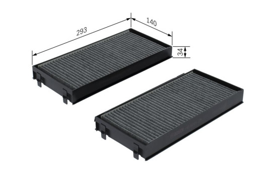 Filter, interior air R2419 Bosch, Image 9
