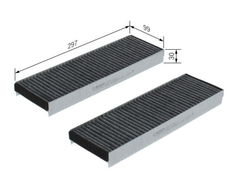 Filter, interior air R2422 Bosch, Image 9