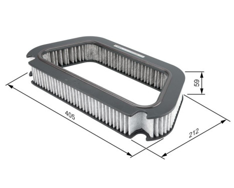 Filter, interior air R2423 Bosch, Image 9