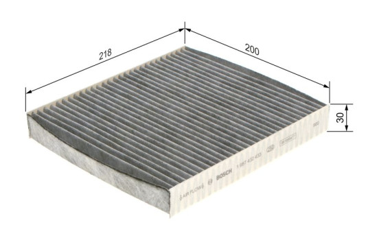 Filter, interior air R2433 Bosch, Image 8
