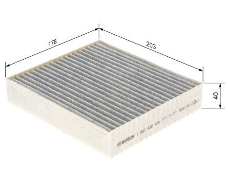 Filter, interior air R2434 Bosch, Image 8
