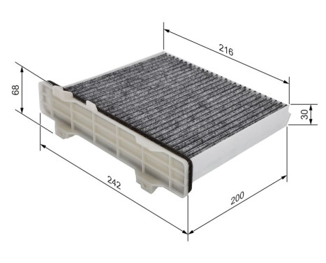 Filter, interior air R2498 Bosch, Image 9