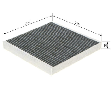 Filter, interior air R2499 Bosch, Image 9