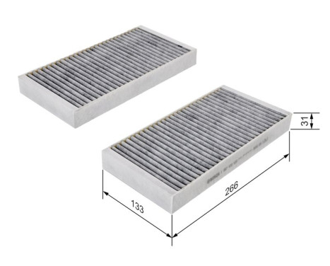 Filter, interior air R2500 Bosch, Image 9