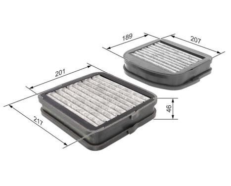 Filter, interior air R2533 Bosch, Image 9