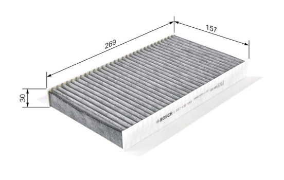 Filter, interior air R2535 Bosch, Image 7