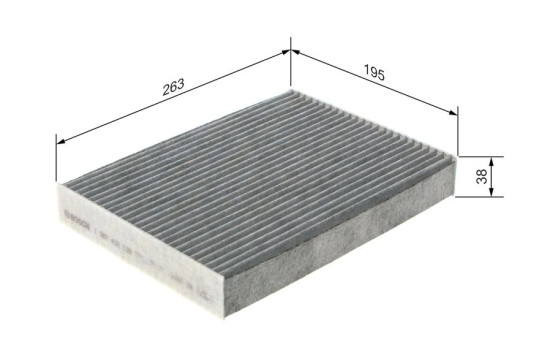 Filter, interior air R2538 Bosch, Image 8