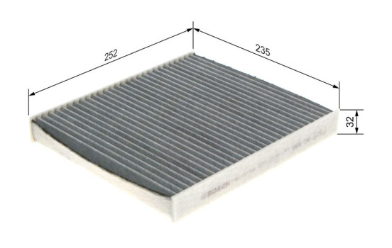 Filter, interior air R2543 Bosch, Image 8