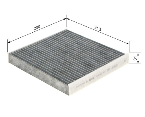 Filter, interior air R2574 Bosch, Image 9