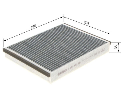 Filter, interior air R2598 Bosch, Image 9