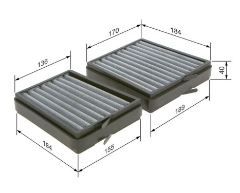 Filter, interior air R5536 Bosch, Image 9
