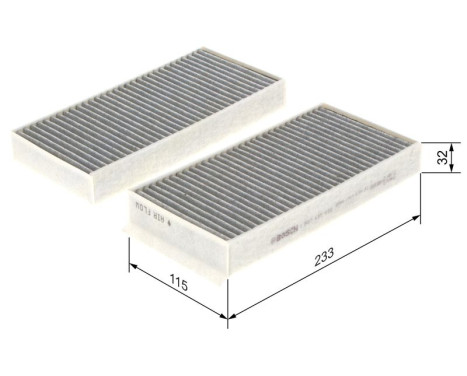 Filter, interior air R5538 Bosch, Image 9
