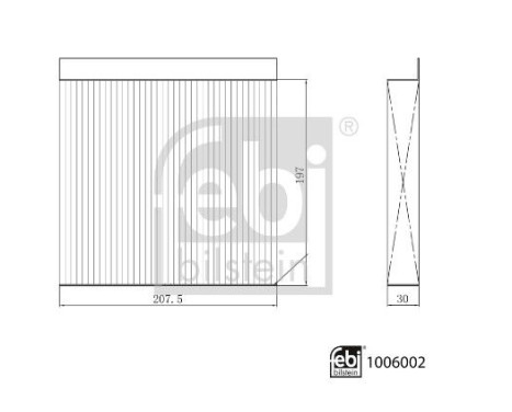 Interior filter 1006002 FEBI
