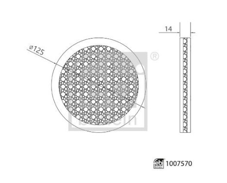 Interior filter 1007570 FEBI