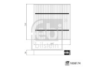 Interior filter 1008174 FEBI
