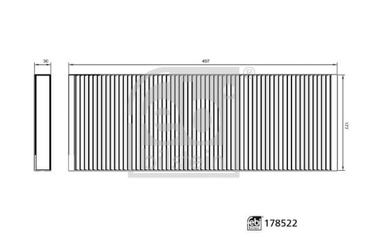 Interior filter 178522 FEBI, Image 3